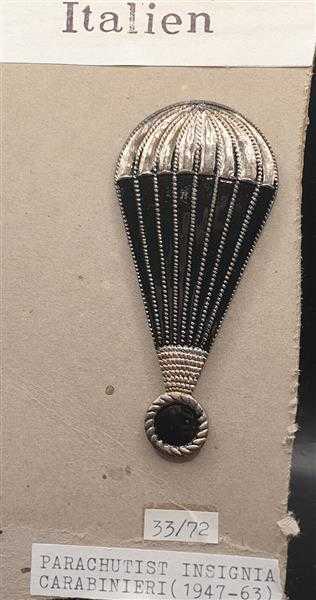 Parachutist Insignia Carabinieri 1947-63 Badge Abzeichen Fallschirmjäger Italy