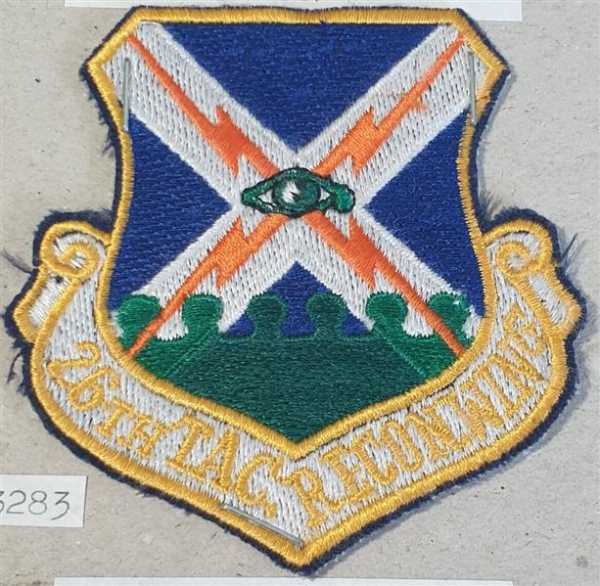 Patch Ärmelabzeiche USAF Air Force 26th Tactical Reconnaissance Wing Zweibrücken