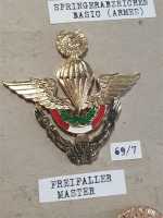 Peru Fallschirmspringer Parachute Orden Abzeichen Army Master Valor Atic RAR