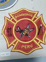 Peru Feuerwehr Fire Brigade Patch Ärmelabzeichen Bomberos Olaya Lima Chorrillos