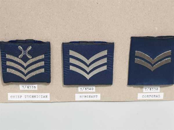 Royal Air Force RAF Chief Technician Sergant Corporal Patch Badge Uniform