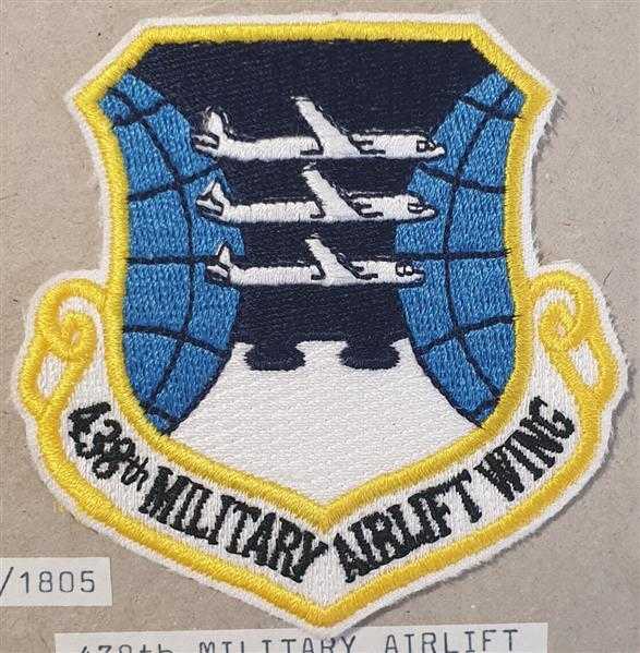 USA Patch Ärmelabzeichen USAF Air Force 438th Airlift Wing Militä