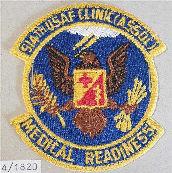 USA Patch Ärmelabzeichen USAF Air Force 514th Clinic ASSOC Medical Readiness