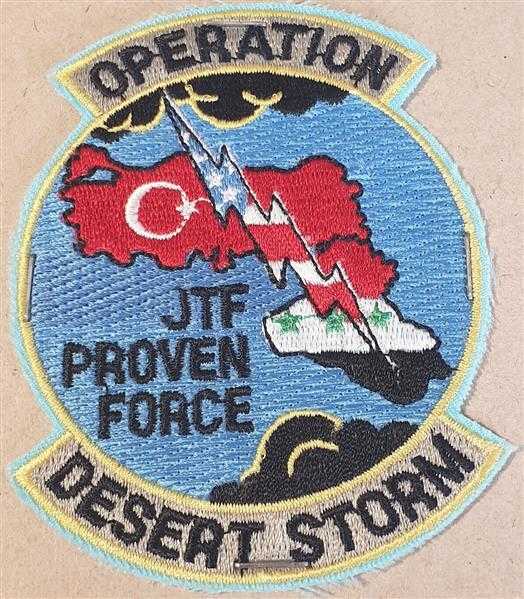 USA Patch Ärmelabzeichen USAF Air Force Operation Desert Storm JTF Proven Force