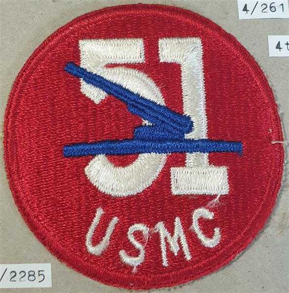 USA Patch Ärmelabzeichen USMC Marine Corps 51st Defense Batallion