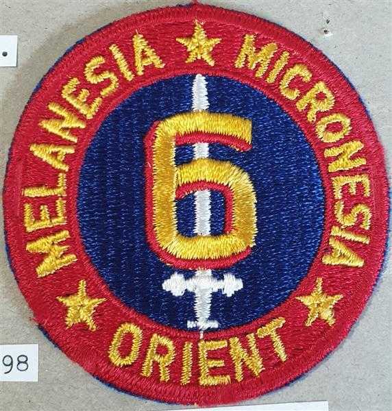 USA Patch Ärmelabzeichen USMC Marine Corps 6th Marine Division Melanesia orient