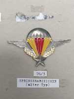 Zentralafrikanische Republik Gendarmerie Offizier Parachute Stabskompanie Badge