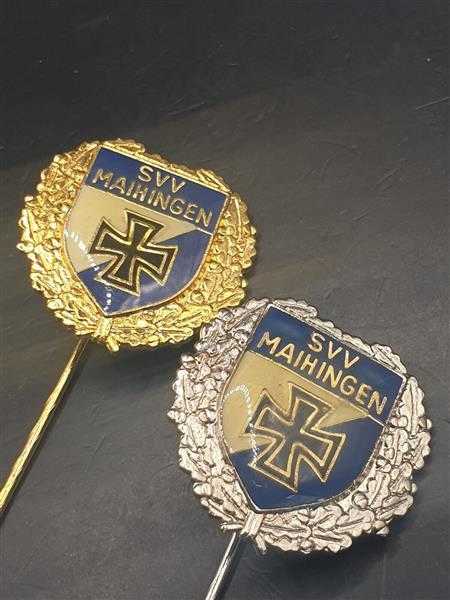 2x SVV Soldaten und Veteranen Verein Maihingen Eiserne Kreuz Militaria Orden