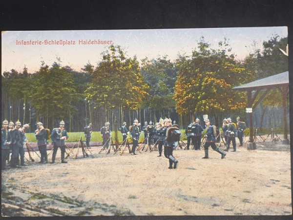 Ak Ansichtskarte Postkarte Feldpost Infanterie Schießplatz Haidehäuser Regiment