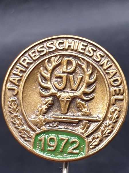 Alter Orden Anstecknadel DJV Deutscher Jagdverband Jahreschiessnadel 1972