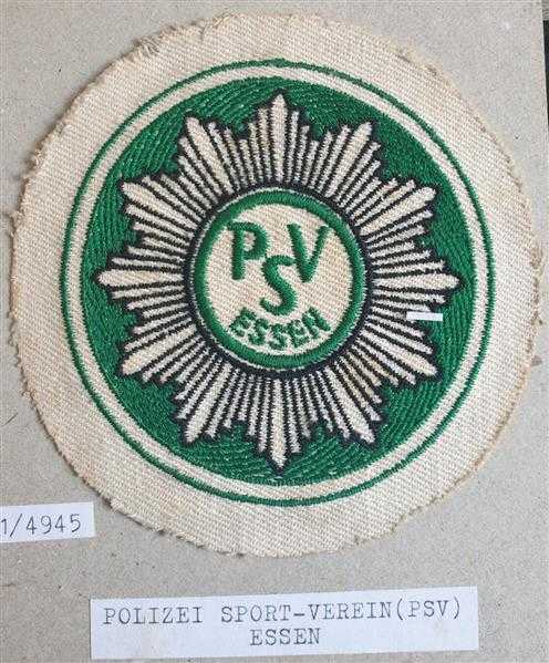 Altes Ärmelabzeichen PSV Polizei Sport-Verein Essen Patch