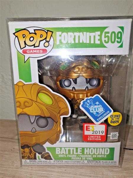 FUNKO POP! Fortnite 509 Battle Hound E3 2019 Limited Glows Dark PROTECTOR