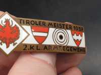 Austria Österreich Orden Tiroler Meister 1937 2. Klasse Armeegewehr 2. Weltkrieg