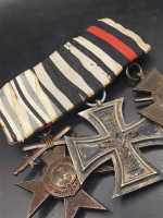 Bayern 3er Ordensspange Eiserne Kreuz Militärverdienstkreuz Fek Militaria