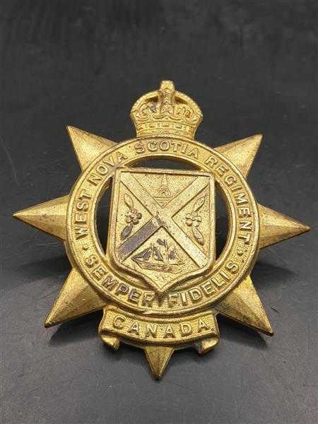 Cap Badge Mützenabzeichen Kanada Canada 2. WK 2WW West Nova Scotia Regiment