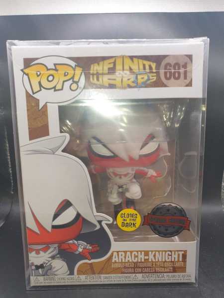 FUNKO POP! Infinity Warps Arach-Knight 681 Glows Dark Special Editio + PROTECTOR