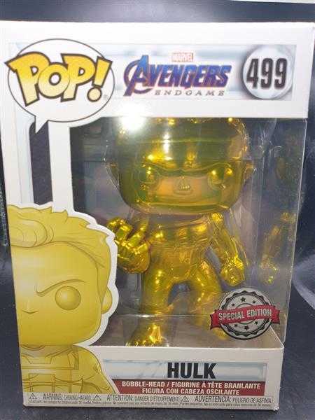 FUNKO POP! Marvel Avengers Endgame Hulk 499 GELB Special Edition Bobble Head