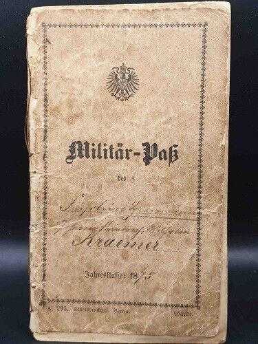 Militärpass 1875-1885 2. Garde Regiment zu Fuß Feldjäger Suum cuique Berlin