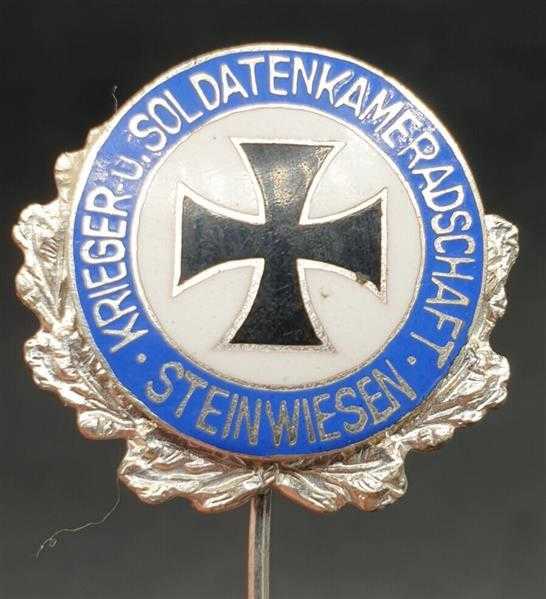 Mitgliedsabzeichen Krieger Soldaten Kameradschaft Steinwiesen Eiserne Kreuz EK