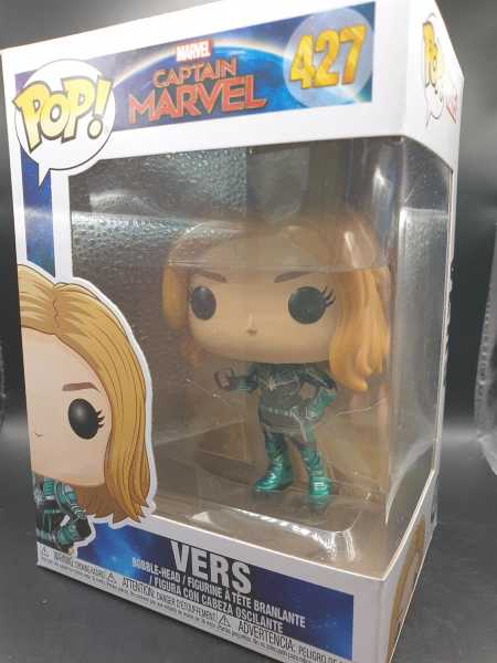 FUNKO POP! MARVEL Captain Marvel 427 Vers Bobble-Head Wackelkopf