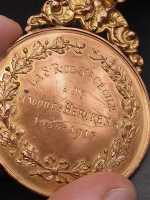 S.M. ALBERT Roi Des Belges Graviert Rückseite 1888-1915 Orden Medaille Belgien