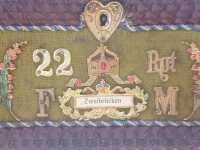 Schatulle Königlich Bayerisches 22 Infanterie-Regiment Zweibrücken Andenken 1905