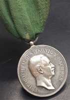 Silbermedaille für Treue in der Arbeit König Friedrich August 1905 Orden RAR