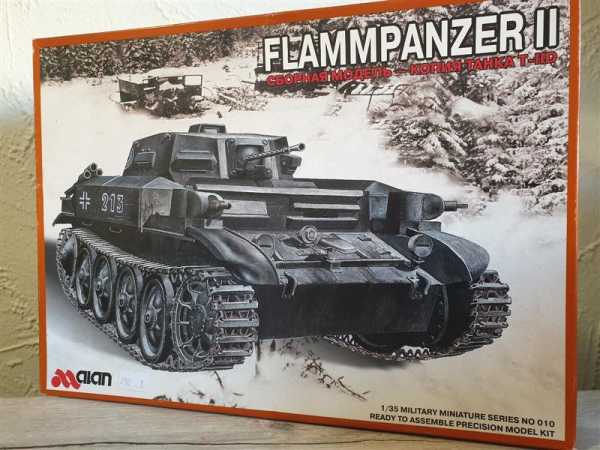 Alan 010 Flammpanzer II Wehrmacht Tank Militär 1:35 Modellbausatz