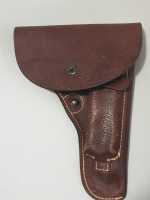 Alte Pistolentaschen Waffenholster Leder mit Magazinfach...