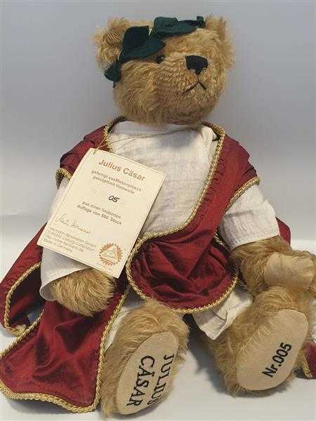 Hermann Coburg Julius Caesar Teddy Bär Bear + Zertifikat Nummer 005! Römer RAR