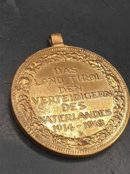 Orden Austria Medaille Das Land Tirol den Verteidigern des Vaterlandes 1914-1918