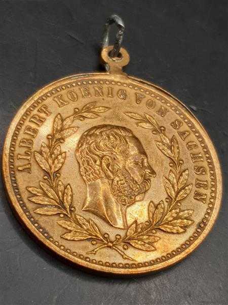 Orden Medaille Albert König von Sachsen Sedansfeier 1888