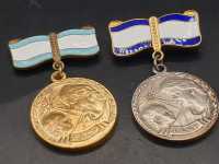 Orden Medaille Mutterorden Russland CCCP Gold und Silber Stufe Mama mit Kind