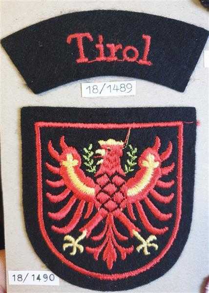 Österreich Austria Ärmelabzeichen Patch Aufnäher Tirol Feuerwehr Stoffabzeichen