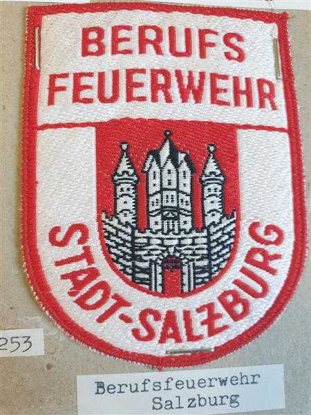 Österreich Austria Berufsfeuerwehr Stadt Salzburg Ärmelabzeichen Patch Aufnäher