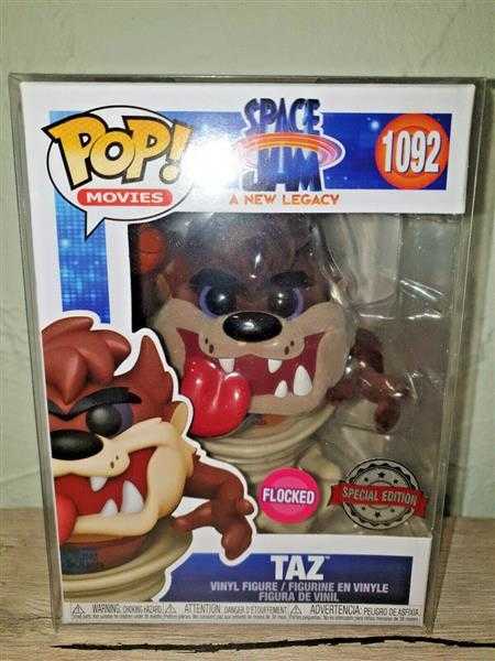 FUNKO POP! Space Jam a New Lagacy 1092 Taz Flocked Special Edition PROTECTOR