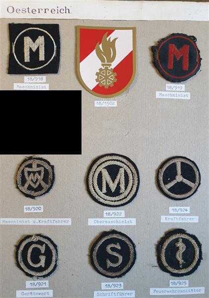 Österreich Austria Feuerwehr Maschinist Technik Patch Stoffabzeichen Aufnäher