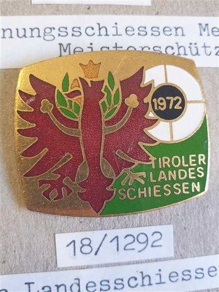 Österreich Austria Tiroler Landesschiessen 1972