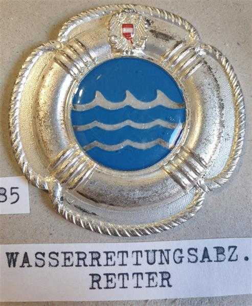 Österreich Austria Wasserrettungsabzeichen Retter Uniformträger Orden Abzeichen