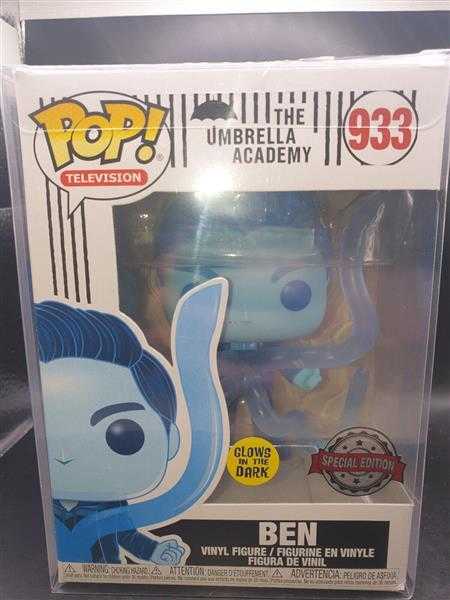 FUNKO POP! The Umbrella Academy 933 Ben Glows in Dark Special Edition PROTECTOR