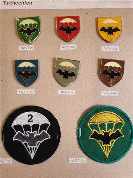 Tschechien Czech Spezieleinheit Patch Ärmelabzeichen Parachute Fallschirmjäger