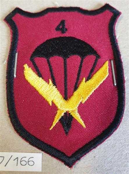 Tschechien Czech Spezieleinheit Patch Parachute Fallschirmjäger 4. Regiment