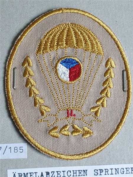 Tschechien Czech Spezieleinheit Patch Parachute Fallschirmjäger Springer 2. Kl.