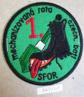 Tschechien Czech Spezieleinheit Patch SFOR 1 Battalion...