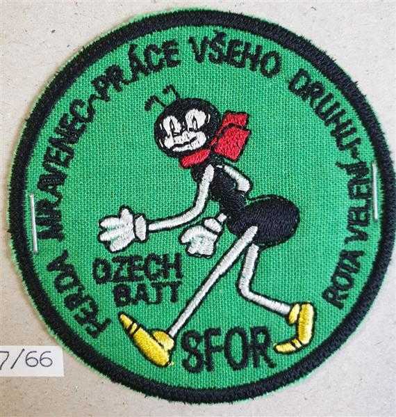 Tschechien Czech Spezieleinheit Patch SFOR Federal Battalion Division Ameise H