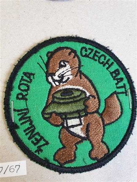 Tschechien Czech Spezieleinheit Patch SFOR Landmine Biber Division Battalion H