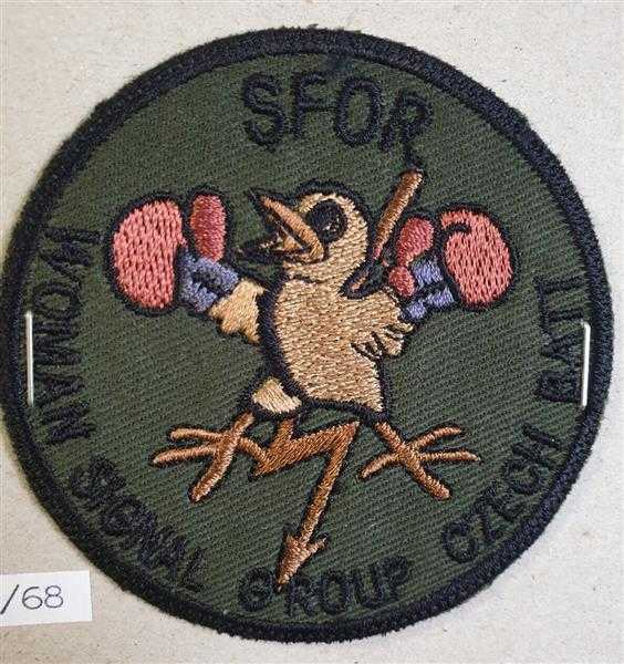 Tschechien Czech Spezieleinheit Patch SFOR WOMAN Signal Group Czech Battalion D