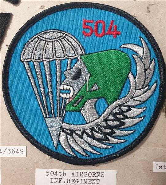 USA Patch Ärmelabzeichen 504th Airborne Infantry Regiment Infanterie Parachute