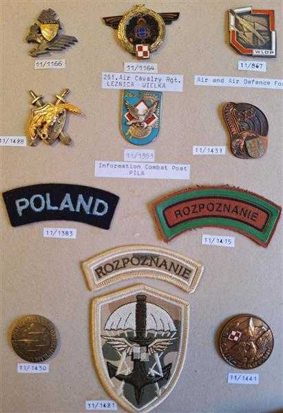 12x Polen Polska Luftwaffe Air Force Combat Post 251. Air Cavalry Badge Orden