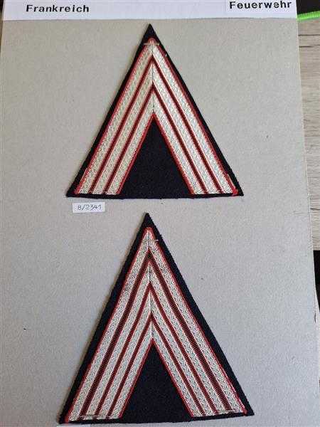 2x Feuerwehr Frankreich France Marins Pompiers Ärmelabzeichen Patch Uniform